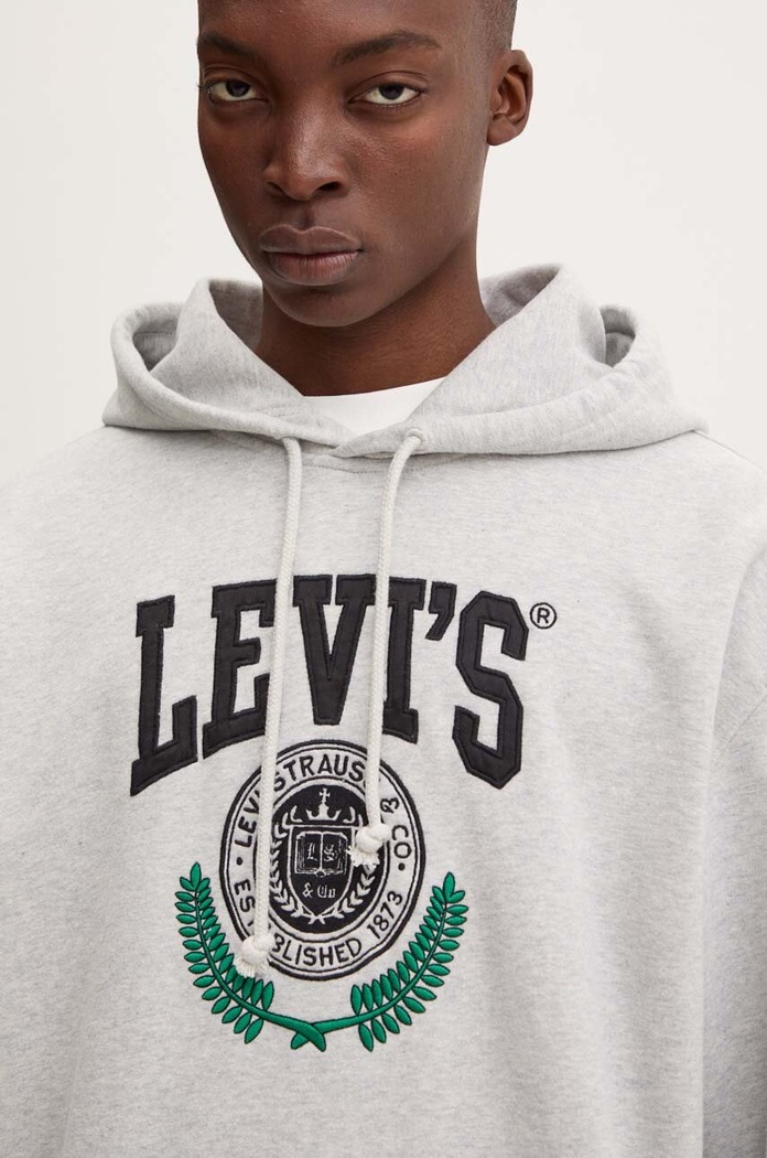 Levi's bluza bawełniana szary 38479