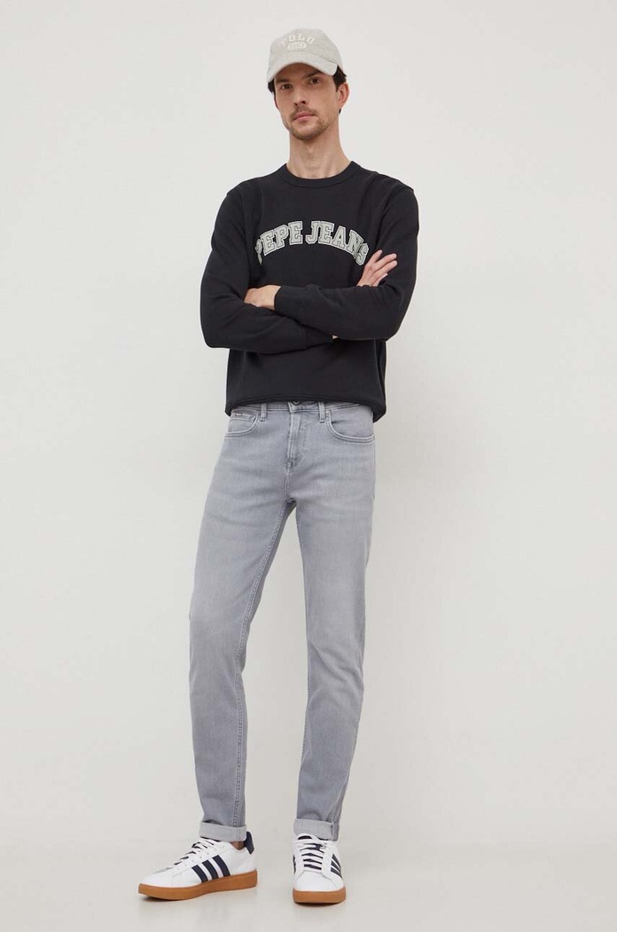 Pepe Jeans hanorac de bumbac Raven PM582555 negru SS24