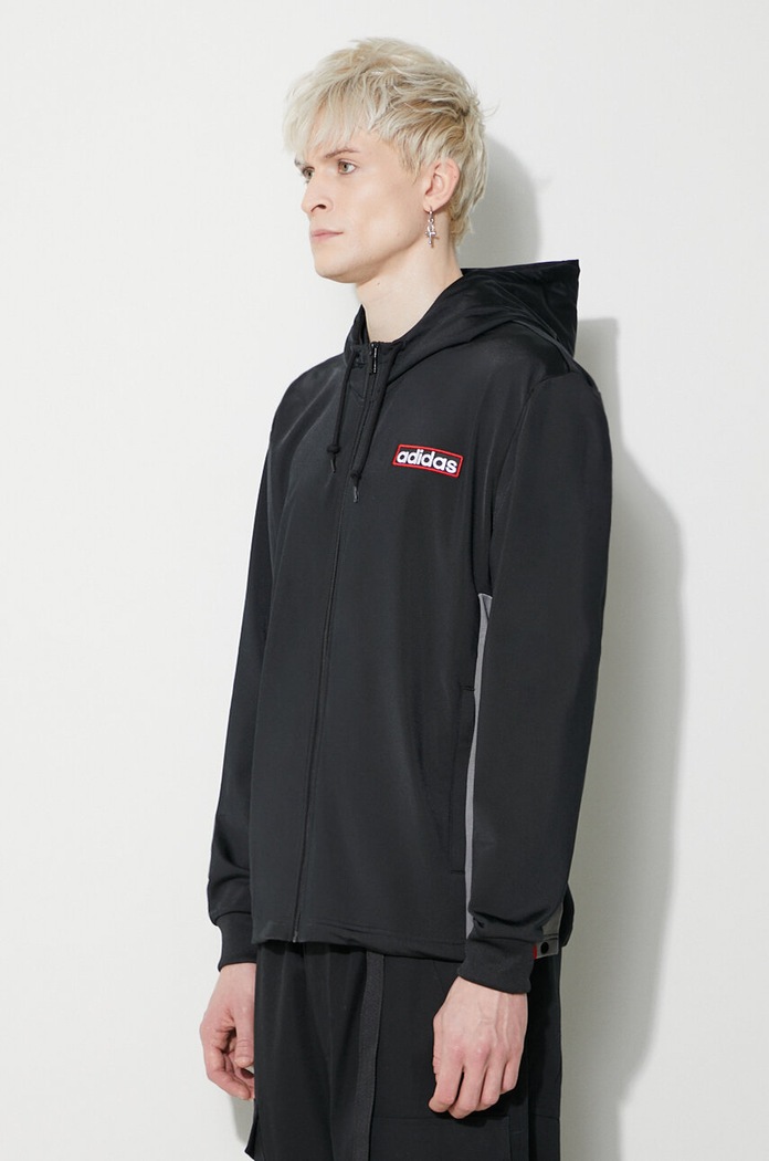 Mikina adidas Originals Adibreak Full-Zip Hoodie čierna IM8209