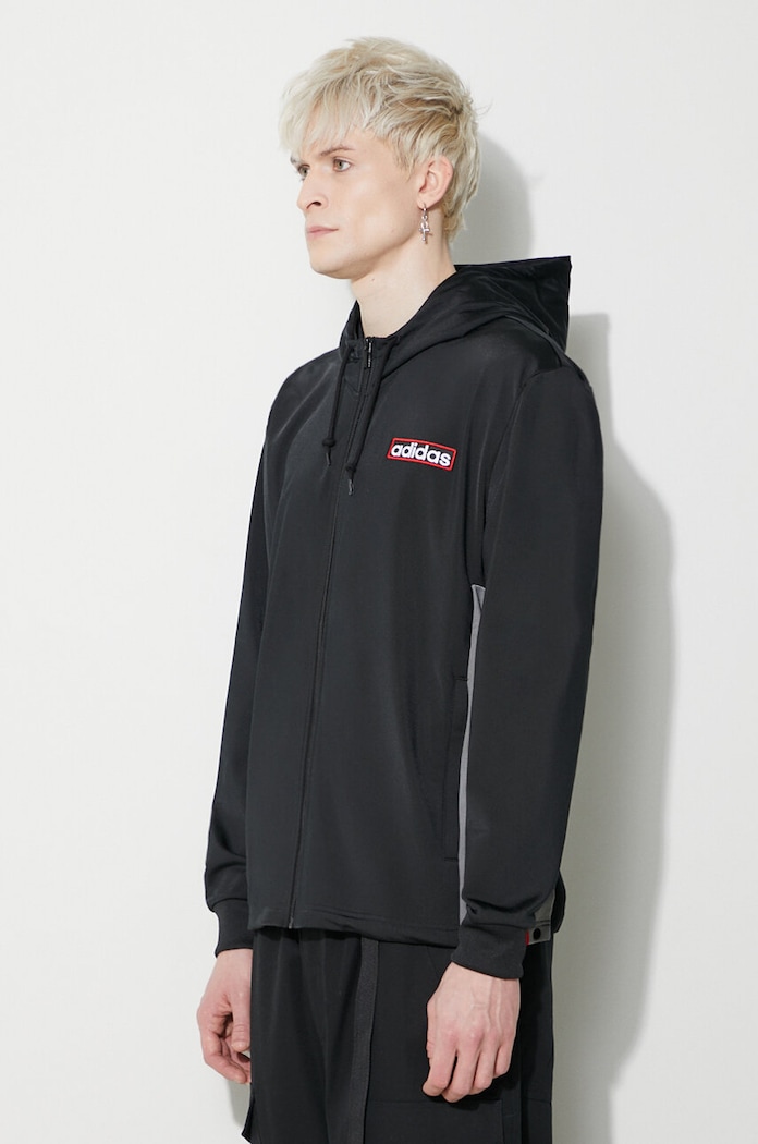 Mikina adidas Originals Adibreak Full-Zip Hoodie čierna IM8209