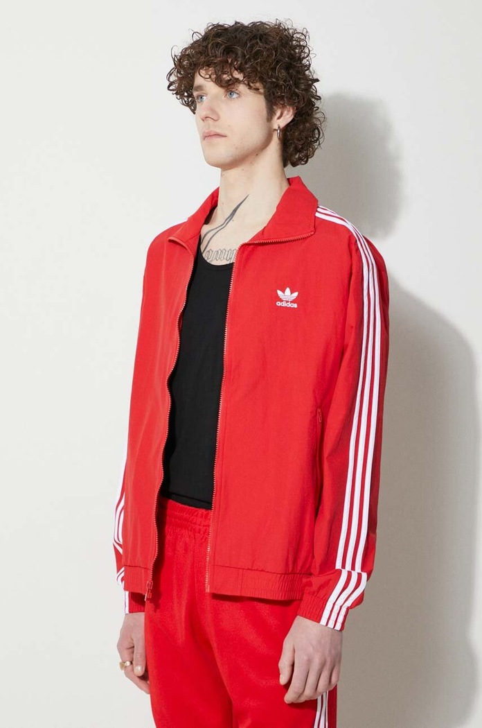 Суичър adidas Originals Adicolor Woven Firebird Track Top червен IT2495