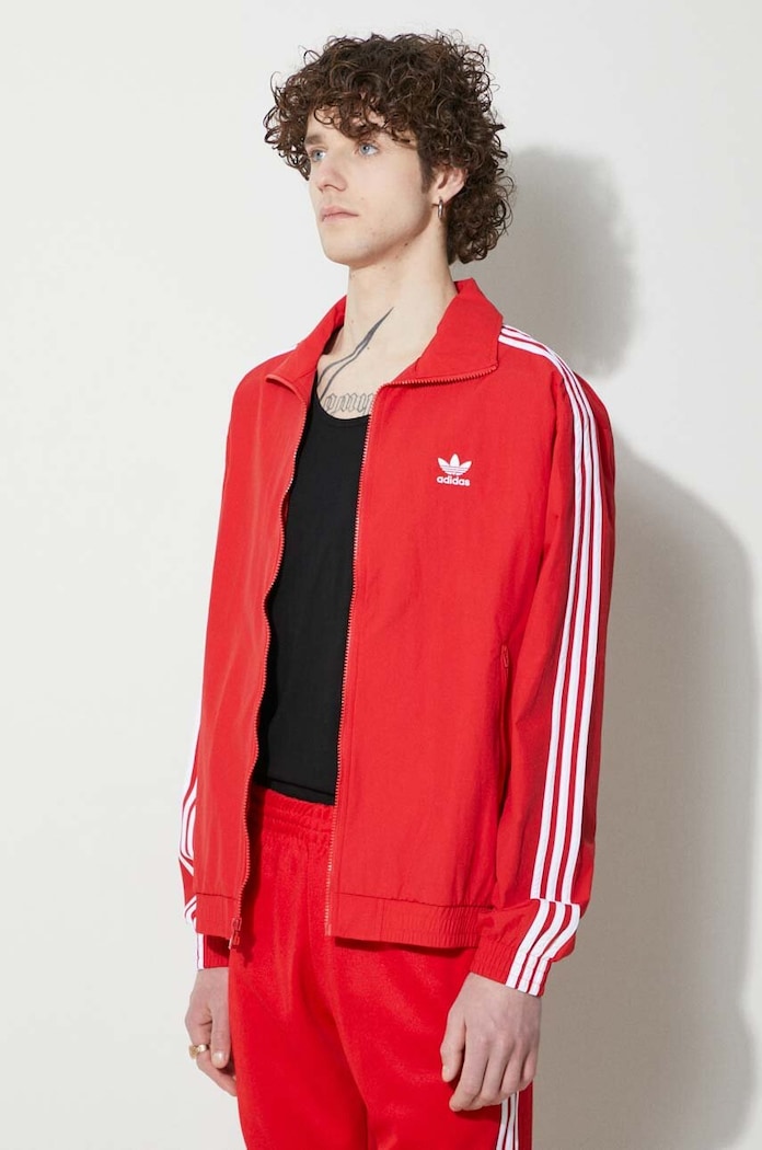 Суичър adidas Originals Adicolor Woven Firebird Track Top червен IT2495