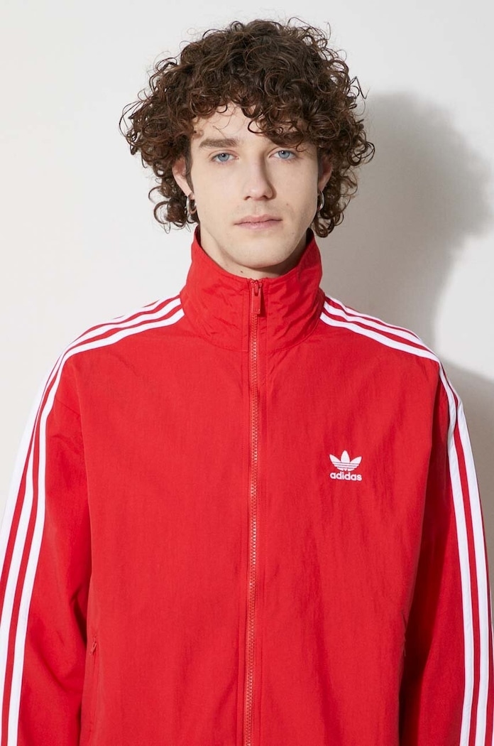 Суичър adidas Originals Adicolor Woven Firebird Track Top IT2495 червен
