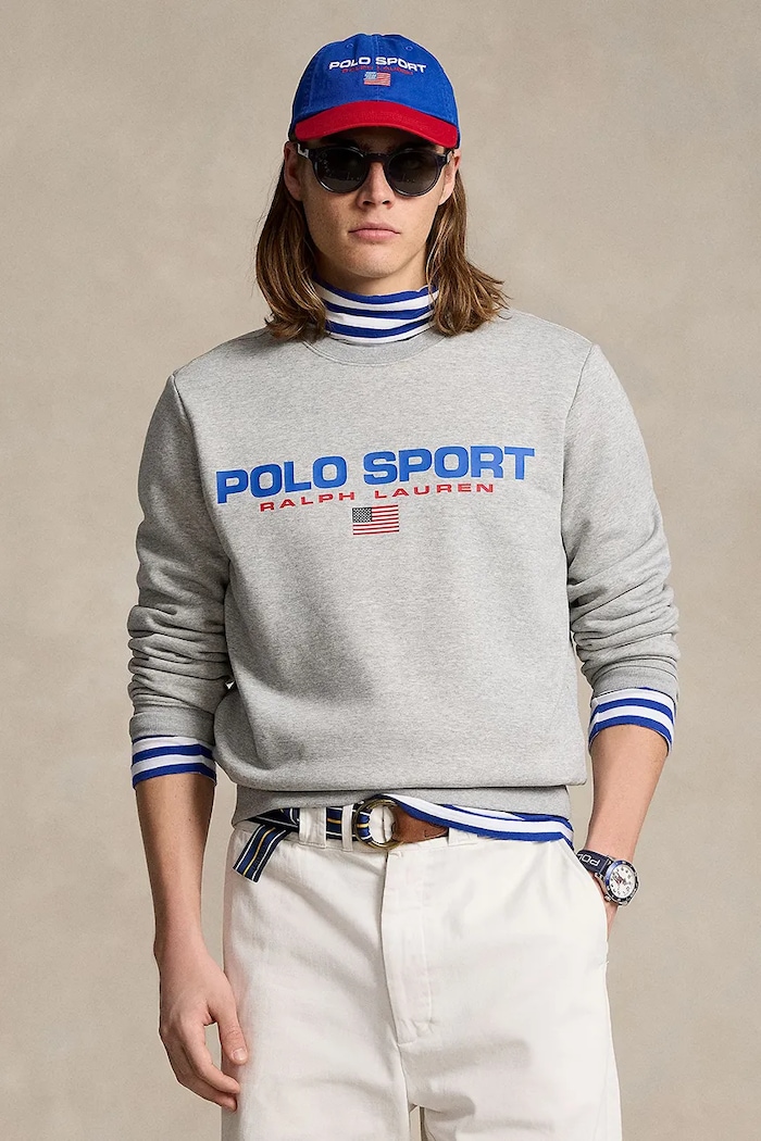 Polo Ralph Lauren bluza pozostałe szary 710835770