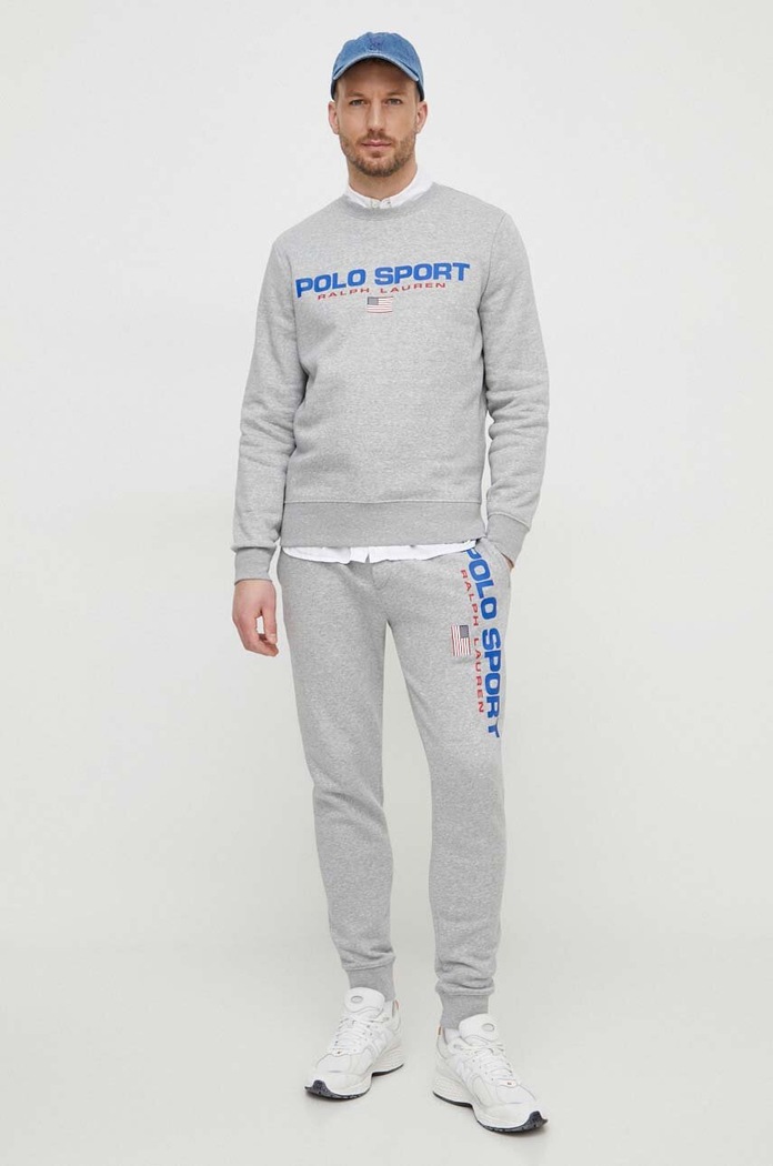 Μπλούζα Polo Ralph Lauren 710835770 γκρί SS25