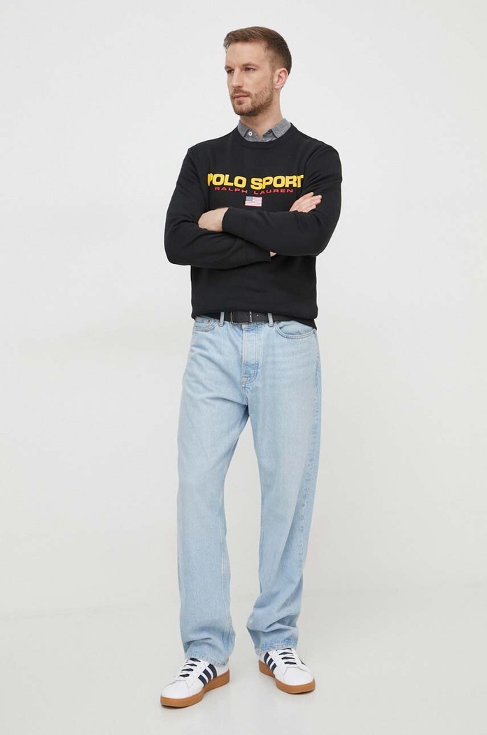 Polo Ralph Lauren felső 710835770 fekete SS25