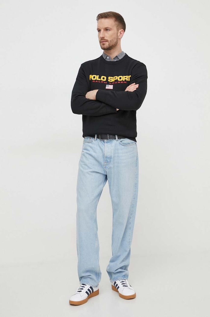 Polo Ralph Lauren felső 710835770 fekete SS25