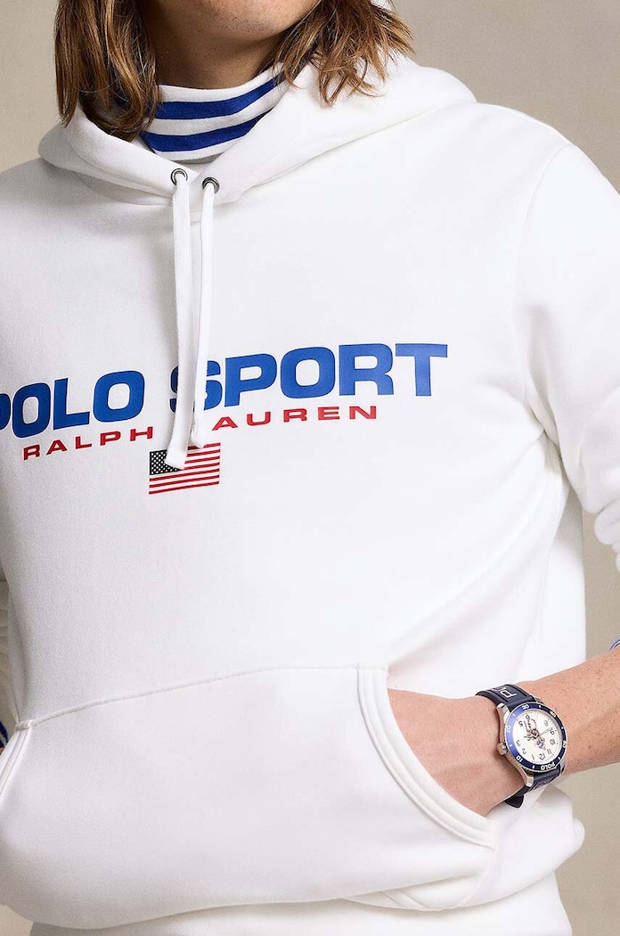 Odzież Polo Ralph Lauren bluza 710938447 biały
