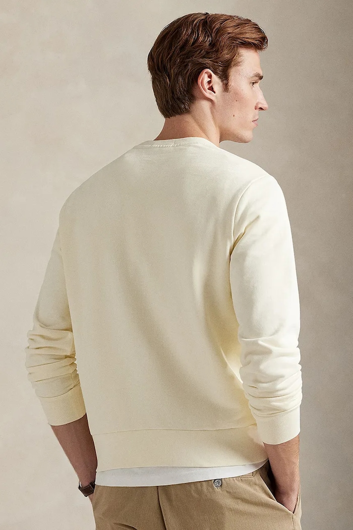 Bavlnená mikina Polo Ralph Lauren 710916689 béžová SS26