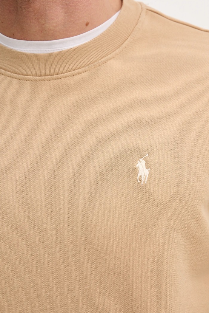 Bombažen pulover Polo Ralph Lauren 710916689 bež