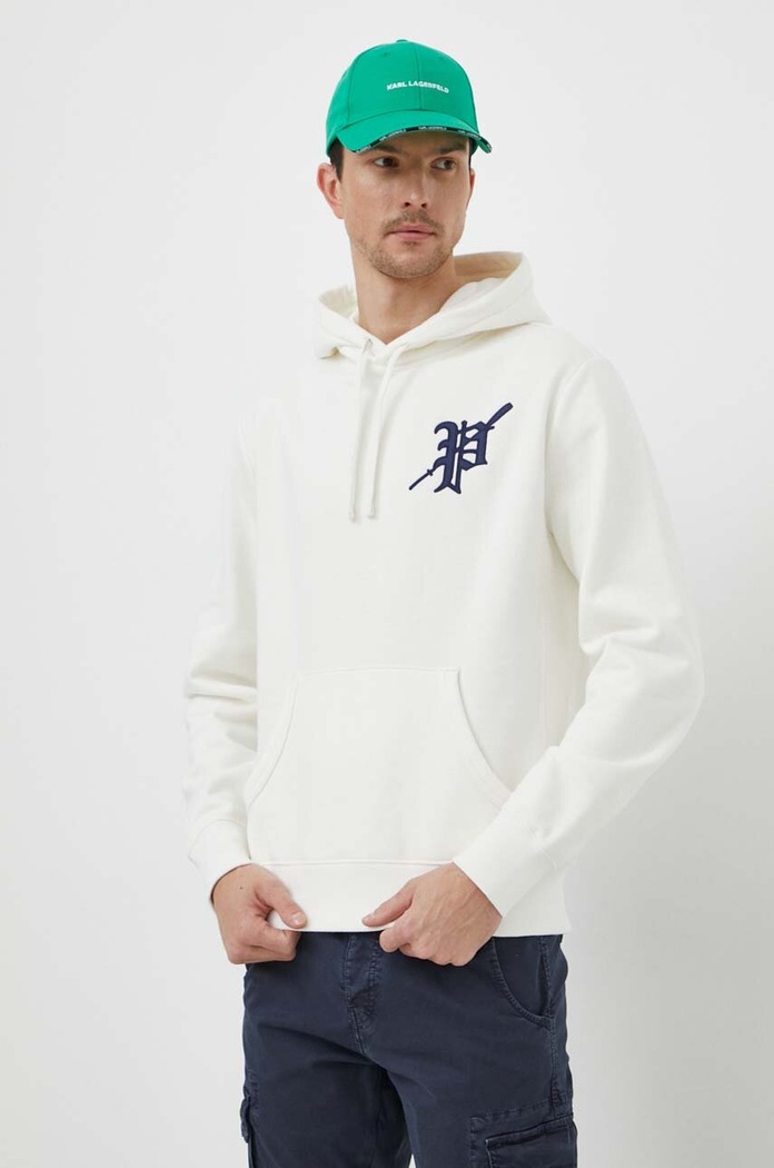 Mikina Polo Ralph Lauren s kapucí bílá 710917915