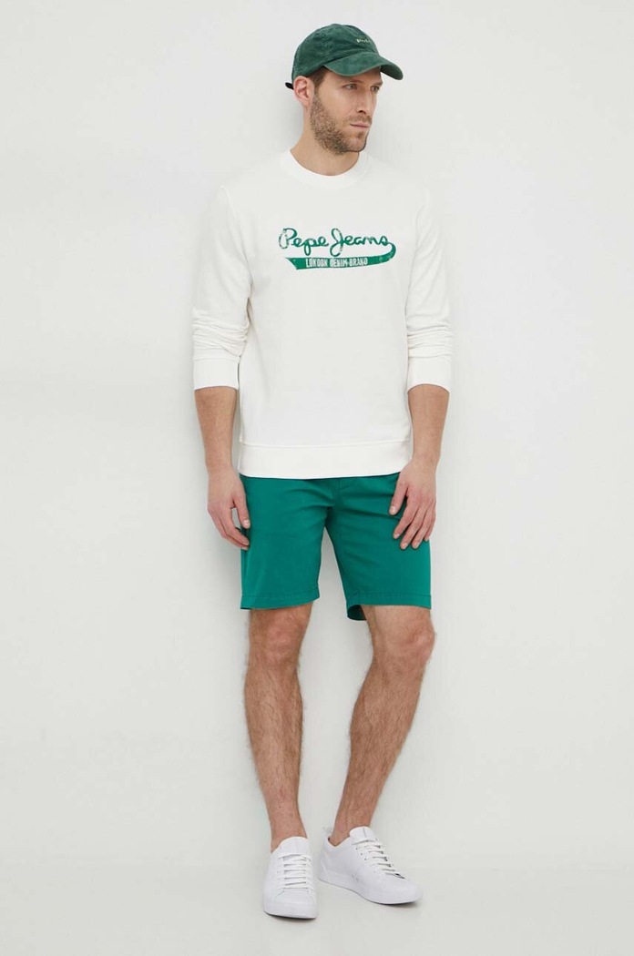 Pepe Jeans bluza bawełniana ROI PM582670 biały SS24
