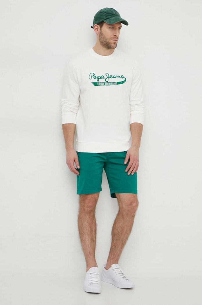 Pepe Jeans bluza bawełniana ROI PM582670 biały SS24