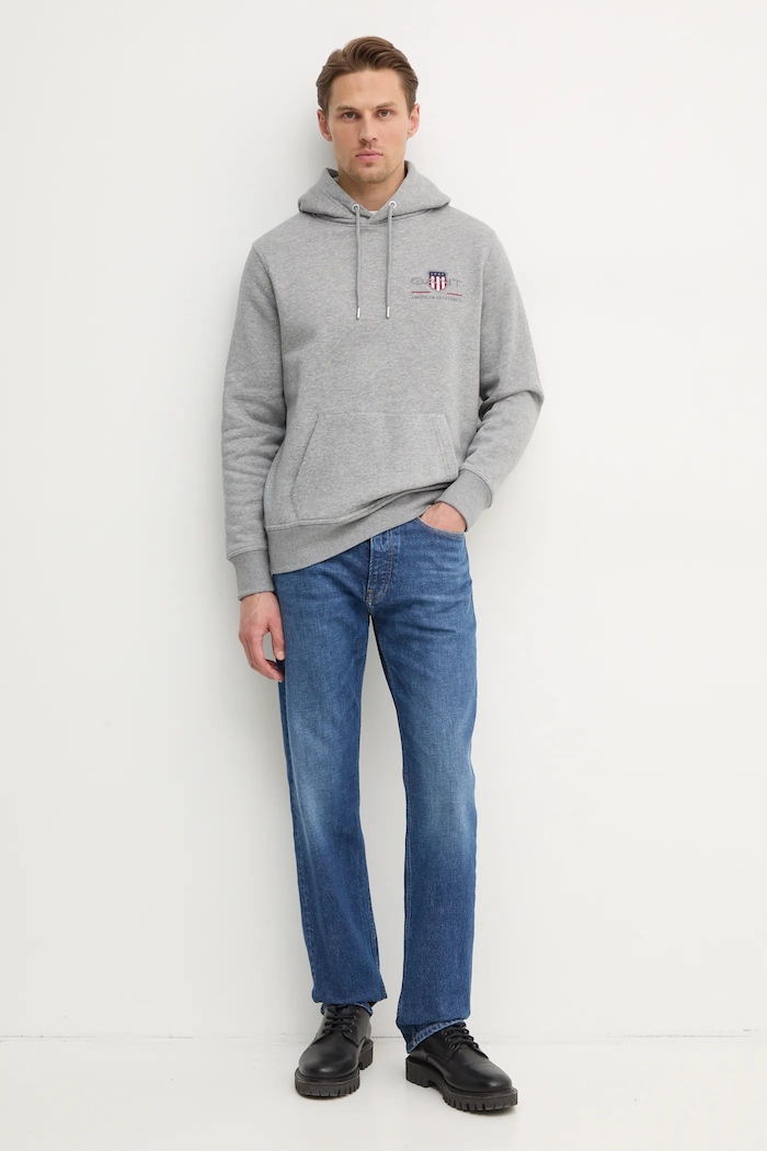 Gant bluza 2047084. szary AW24