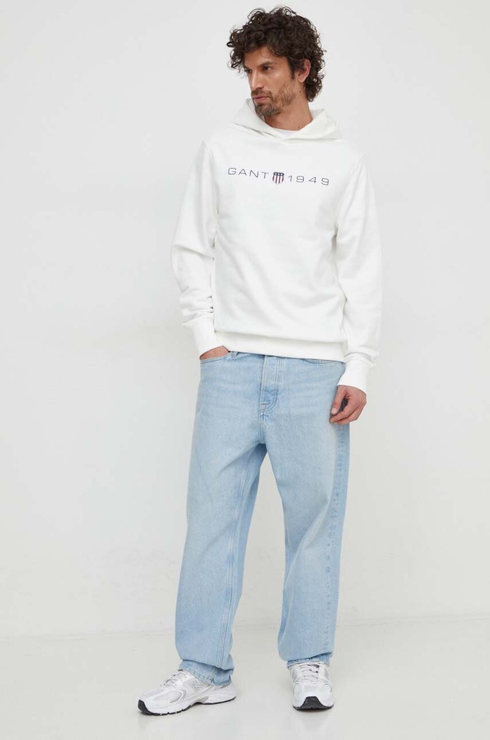 Gant bluza z kapturem biały 2003244