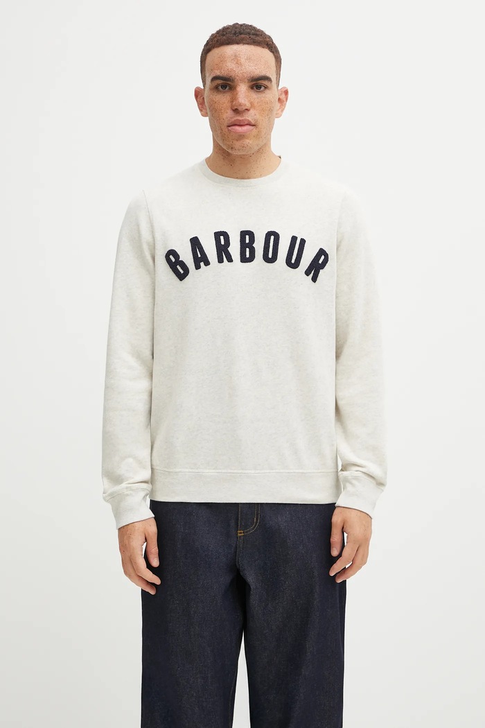 Barbour felpa melange beige MOL0101