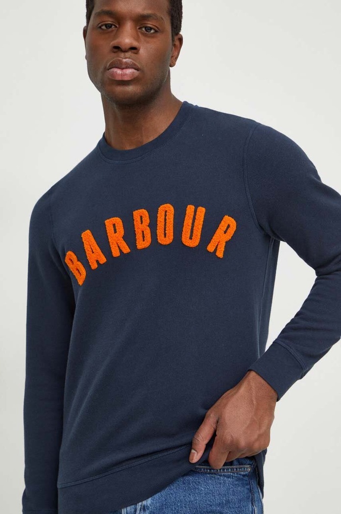 Barbour bluza aplikacja granatowy MOL0101
