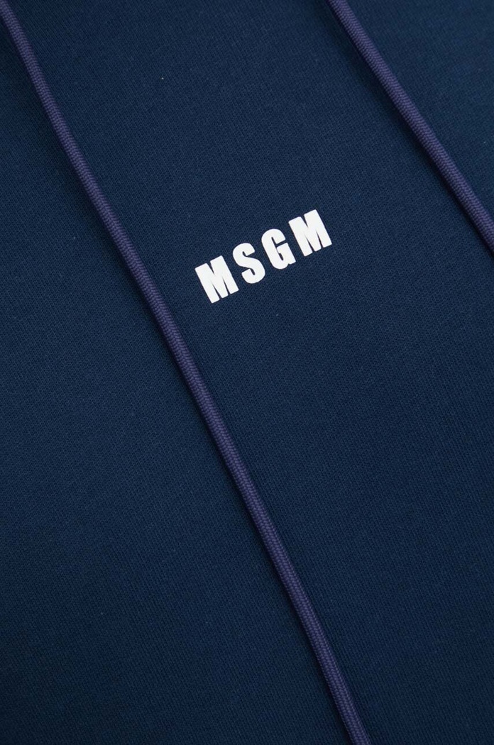 MSGM bluza bawełniana 3640MM509.247000 granatowy