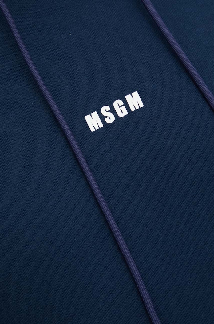 MSGM bluza bawełniana 3640MM509.247000 granatowy