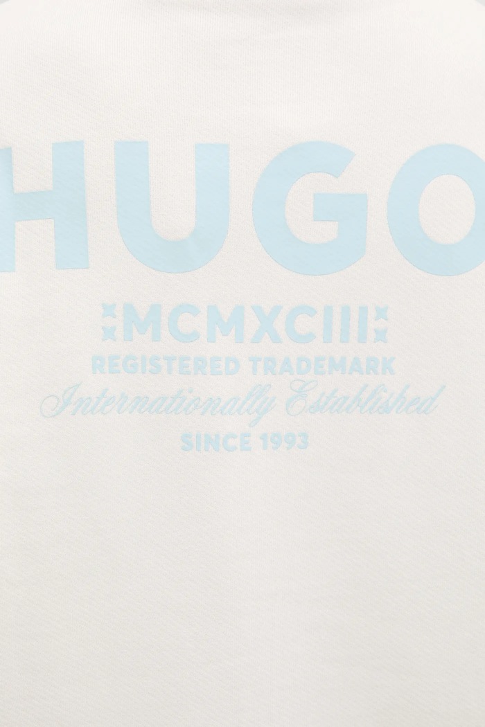HUGO Blue męskie bawełniane Naviu 50510732 biały