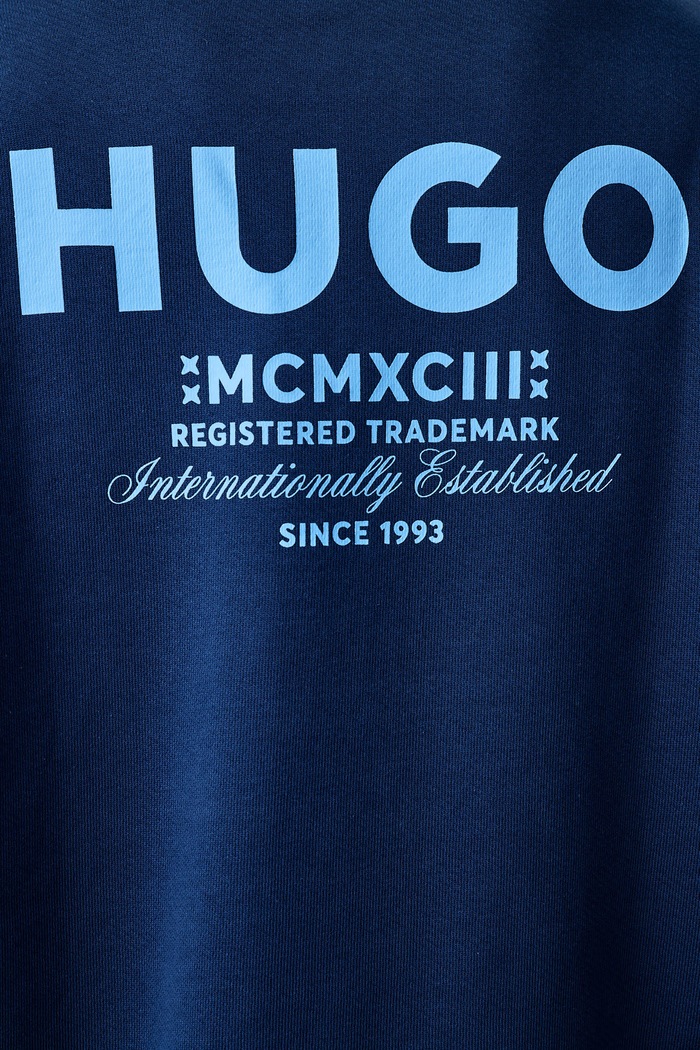 Męskie bawełniane Naviu HUGO Blue granatowy 50510732