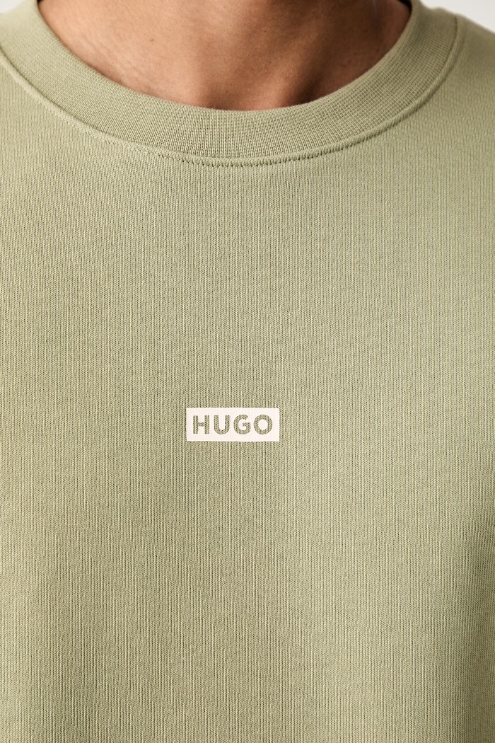 HUGO Blue męskie bawełniane Naviu 50510732 zielony