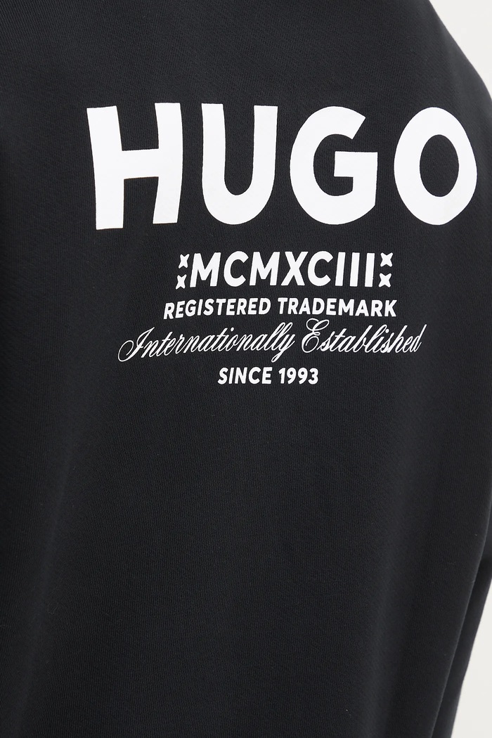 Hugo Blue bluza bawełniana Nardimez 50520017 czarny