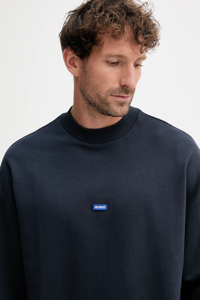 Îmbrăcăminte HUGO Blue Hanorac de bumbac Nedro 50522359 bleumarin