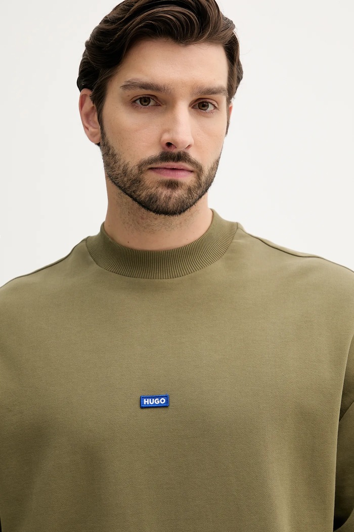 HUGO Blue hanorac de bumbac Nedro verde 50522359