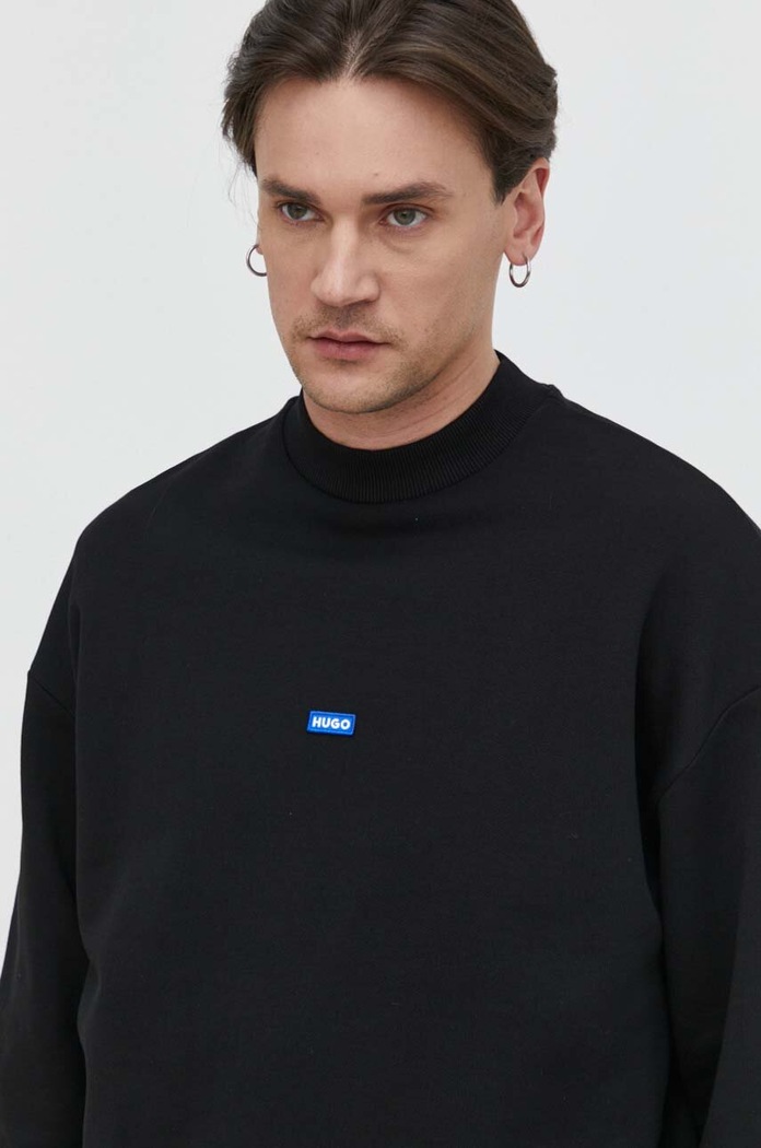 HUGO Blue bluza bawełniana Nedro czarny 50522359