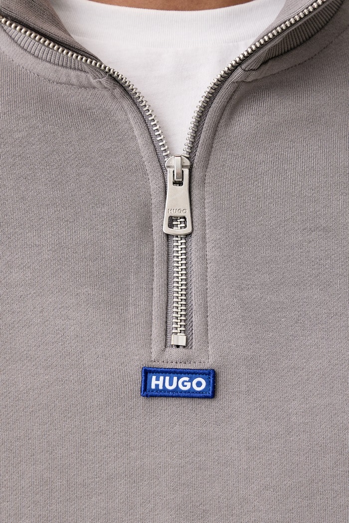 Bluza męska bawełniana Neeler HUGO Blue 50522367 szary