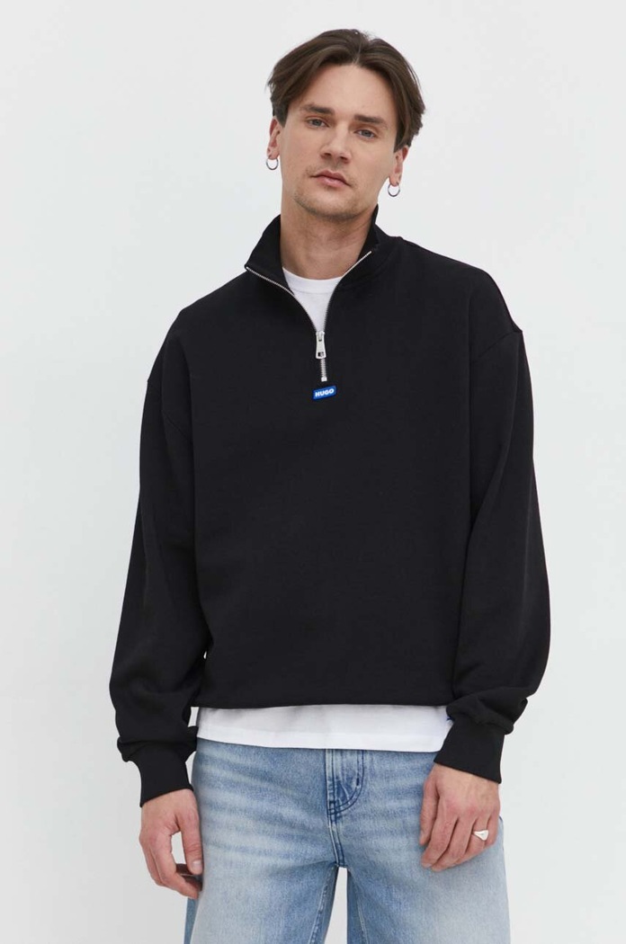 HUGO Blue felpa da uomo in cotone Neeler senza nero 50522367