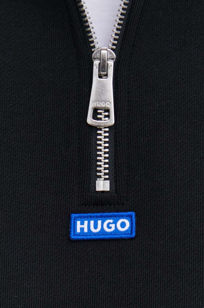 HUGO Blue felpa da uomo in cotone Neeler 50522367 nero