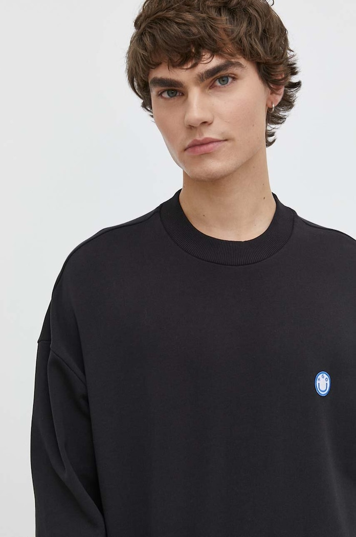 Hugo Blue pamut melegítőfelső fekete 50522371