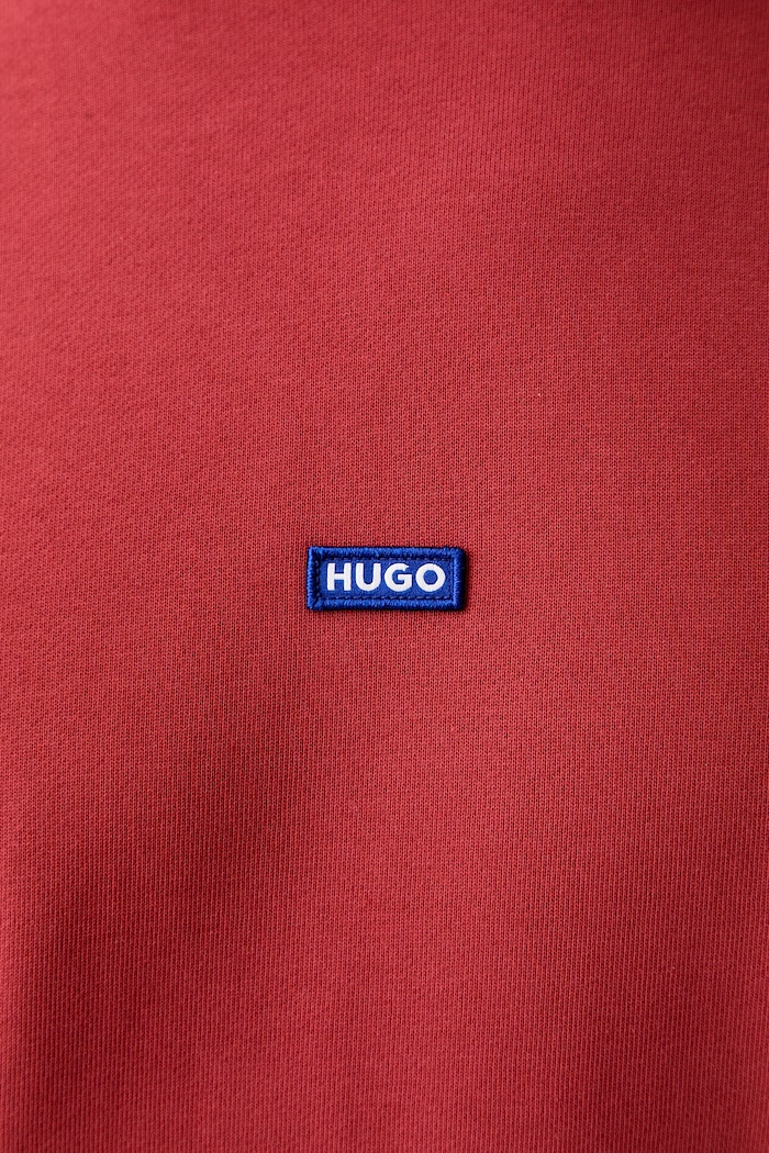 HUGO Blue μπλούζα με κουκούλα ανδρική βαμβακερή Nalonso 50522374 κόκκινο