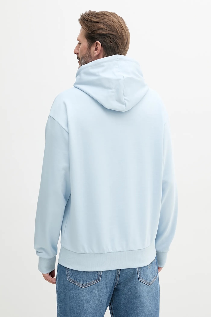 Odzież HUGO Blue bluza z kapturem męska bawełniana Nalonso 50522374 niebieski