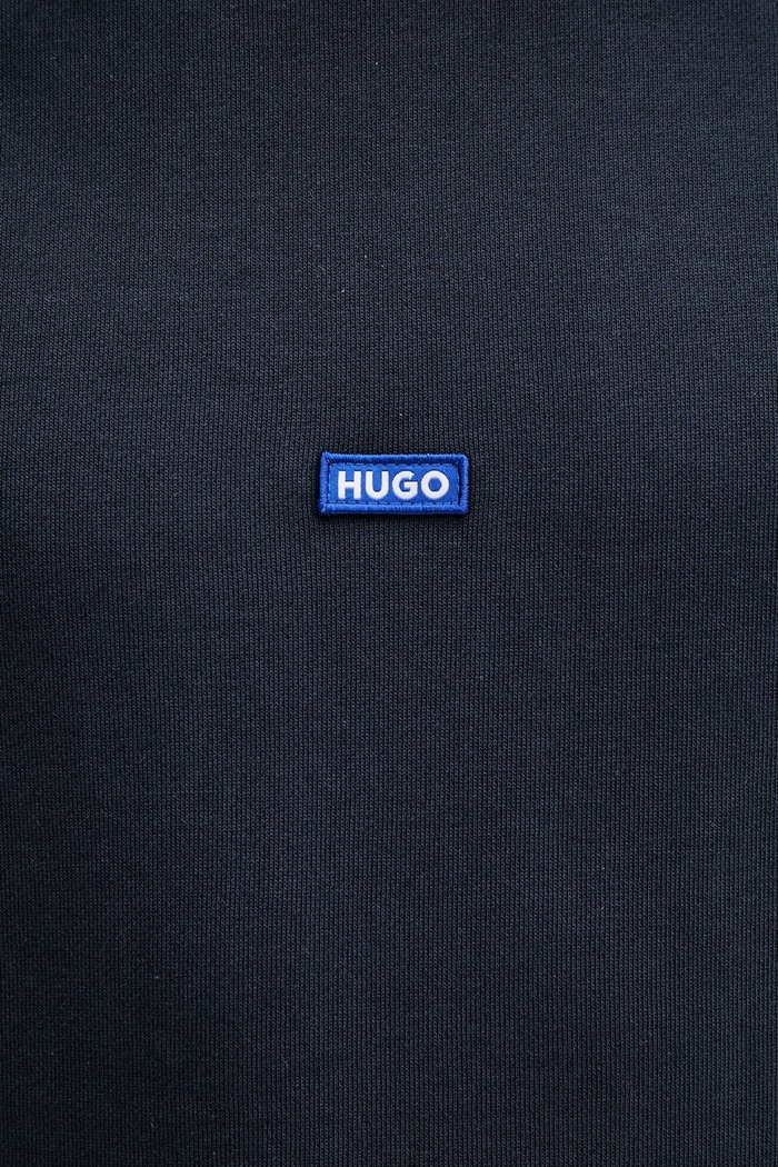 Hanorac cu glugă pentru bărbați din bumbac Nalonso HUGO Blue 50522374 bleumarin