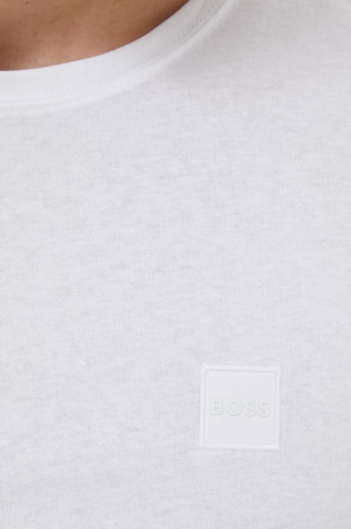 BOSS Orange longsleeve bawełniany Tacks 50512111 biały