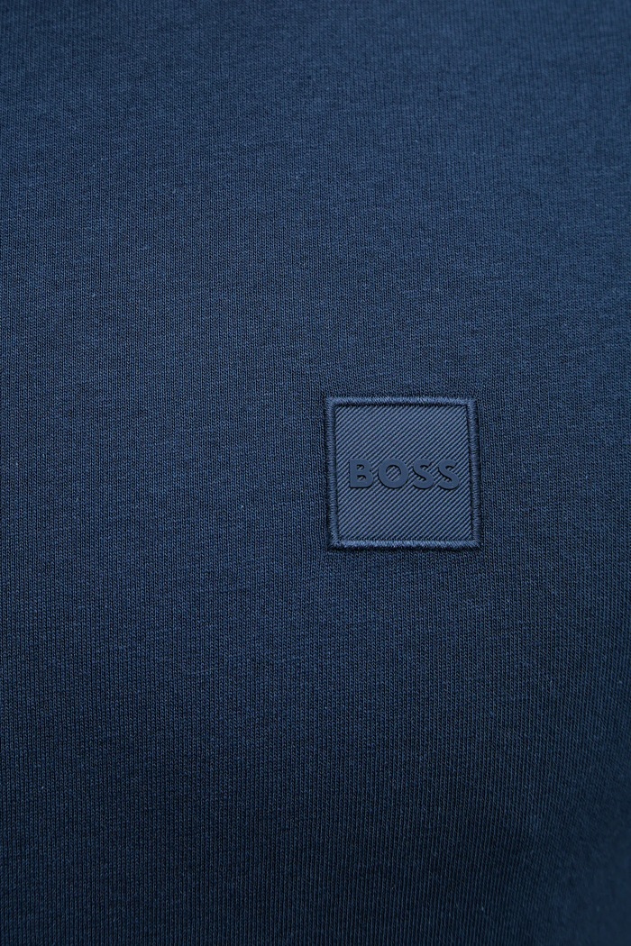 BOSS Orange pamut hosszúujjú 50512111 sötétkék