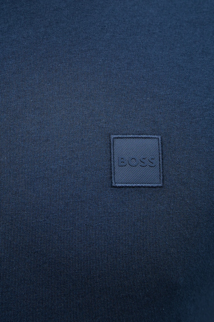 BOSS Orange pamut hosszúujjú 50512111 sötétkék