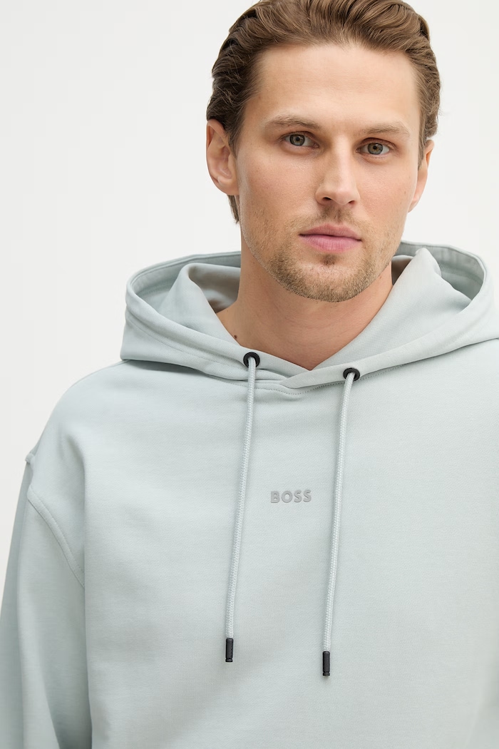 BOSS Orange hanorac de bumbac gri 50514530