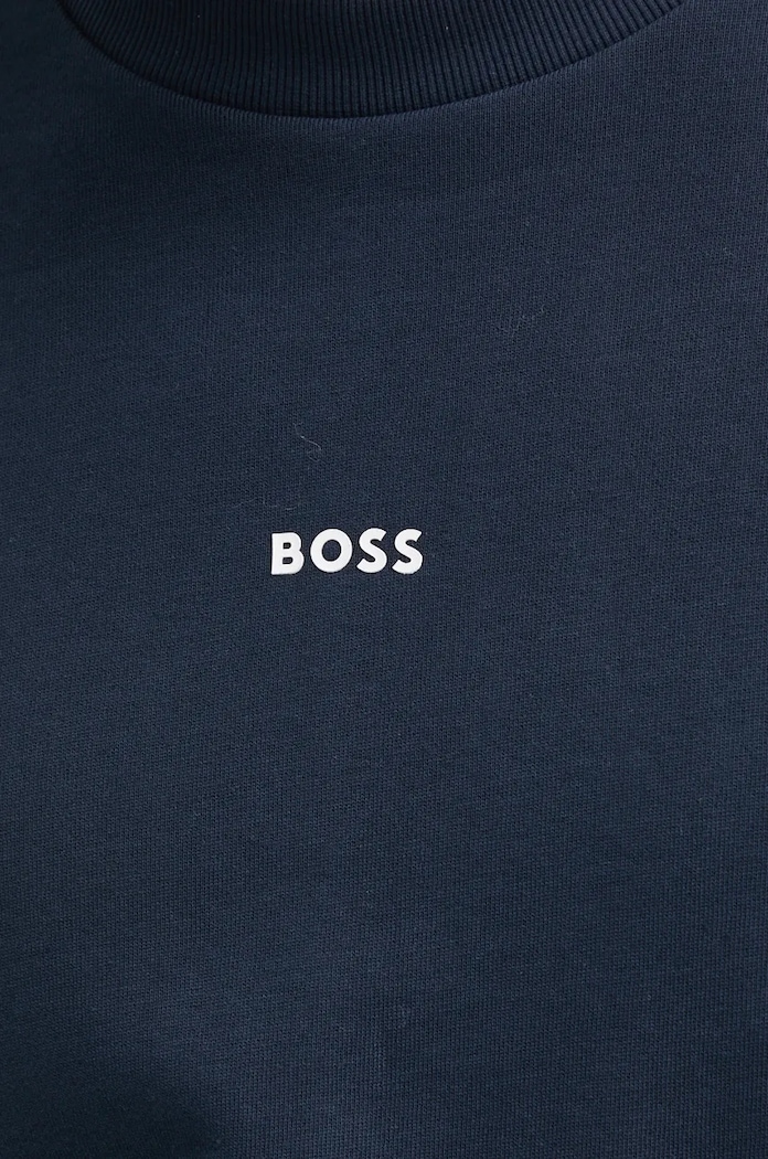 Bavlněná mikina Boss Orange WeSmallcrew 50514541 námořnická modř