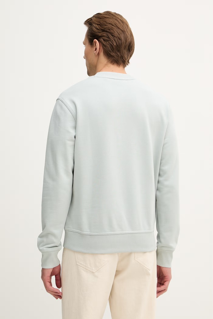Odzież BOSS Orange bluza bawełniana WeSmallcrew 50514541 szary