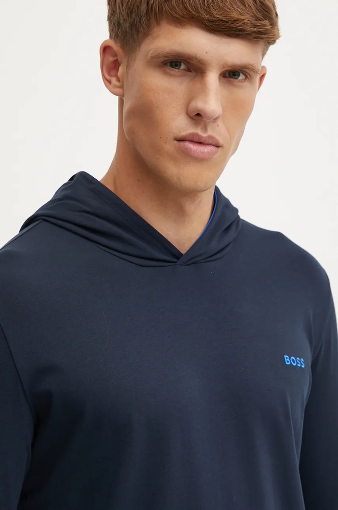 Oblečení Tričko s dlouhým rukávem BOSS Mix&Match LS-Shirt H 50515306 námořnická modř