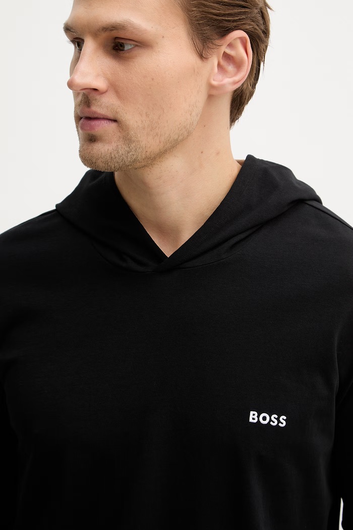 Домашна блуза с дълги ръкави BOSS черен 50515306
