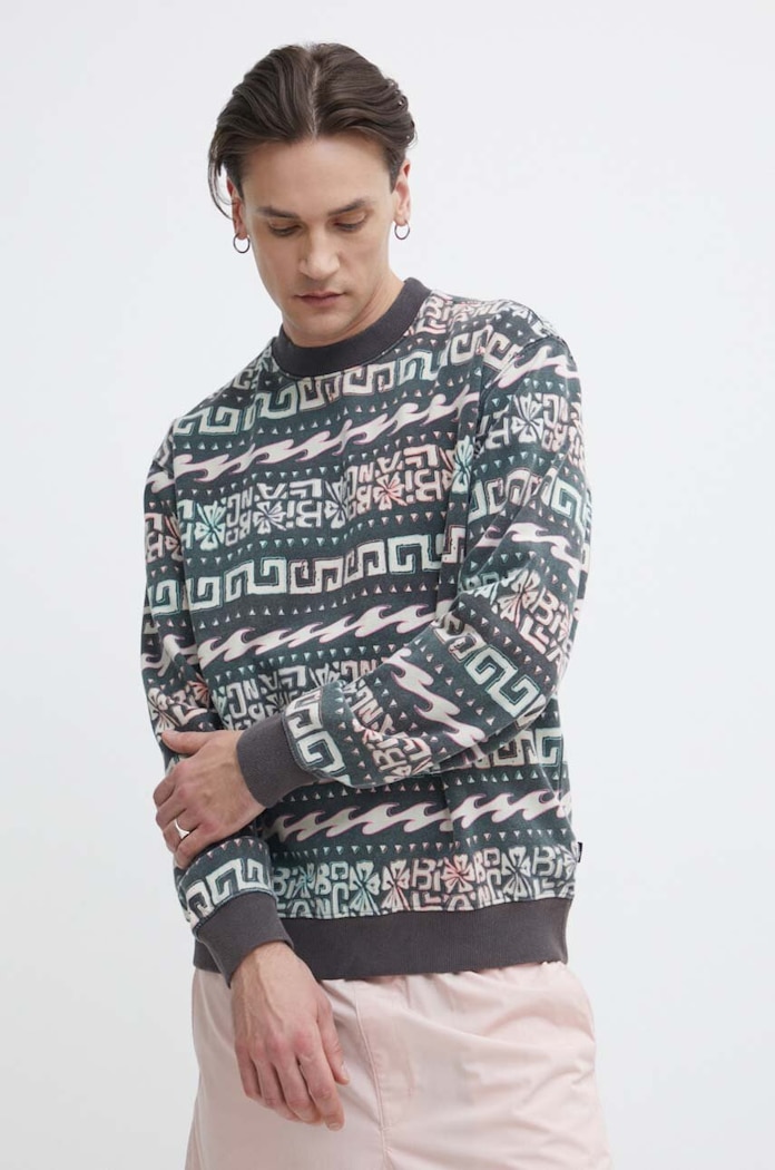 Памучен суичър Billabong памук сив ABYFT00441