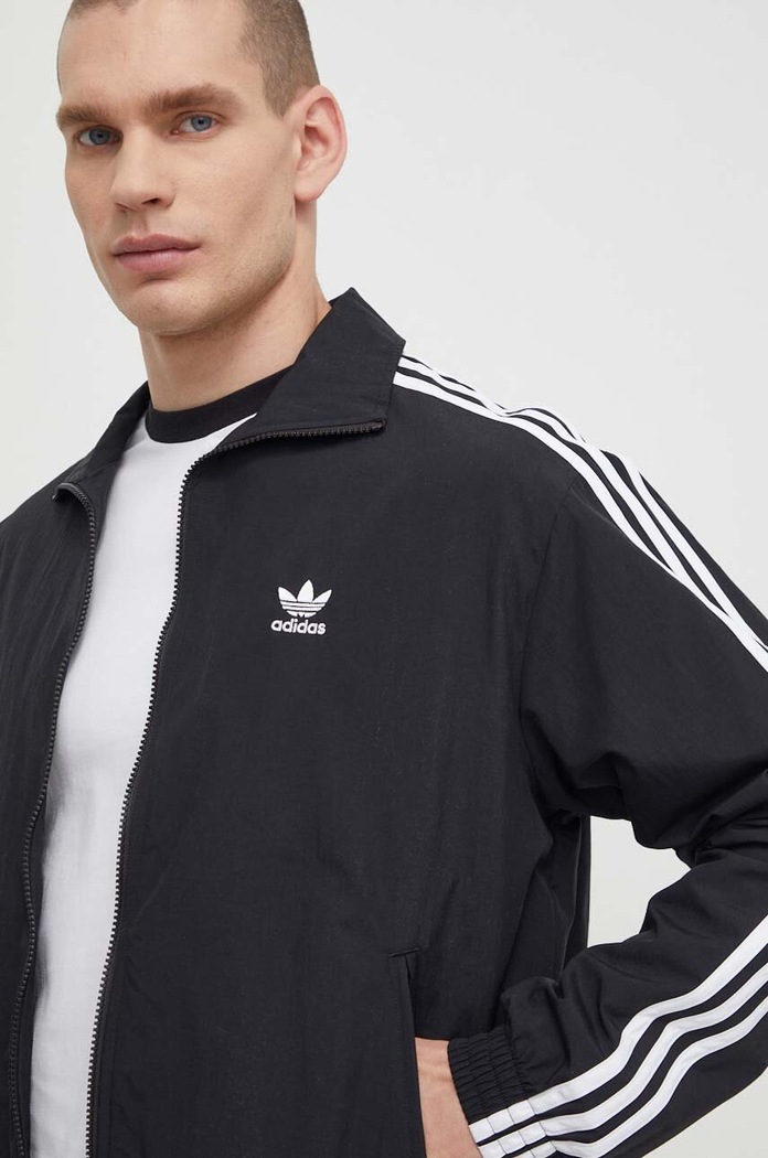 Dukserica adidas Originals Adicolor Woven Firebird Track Top crna IT2491