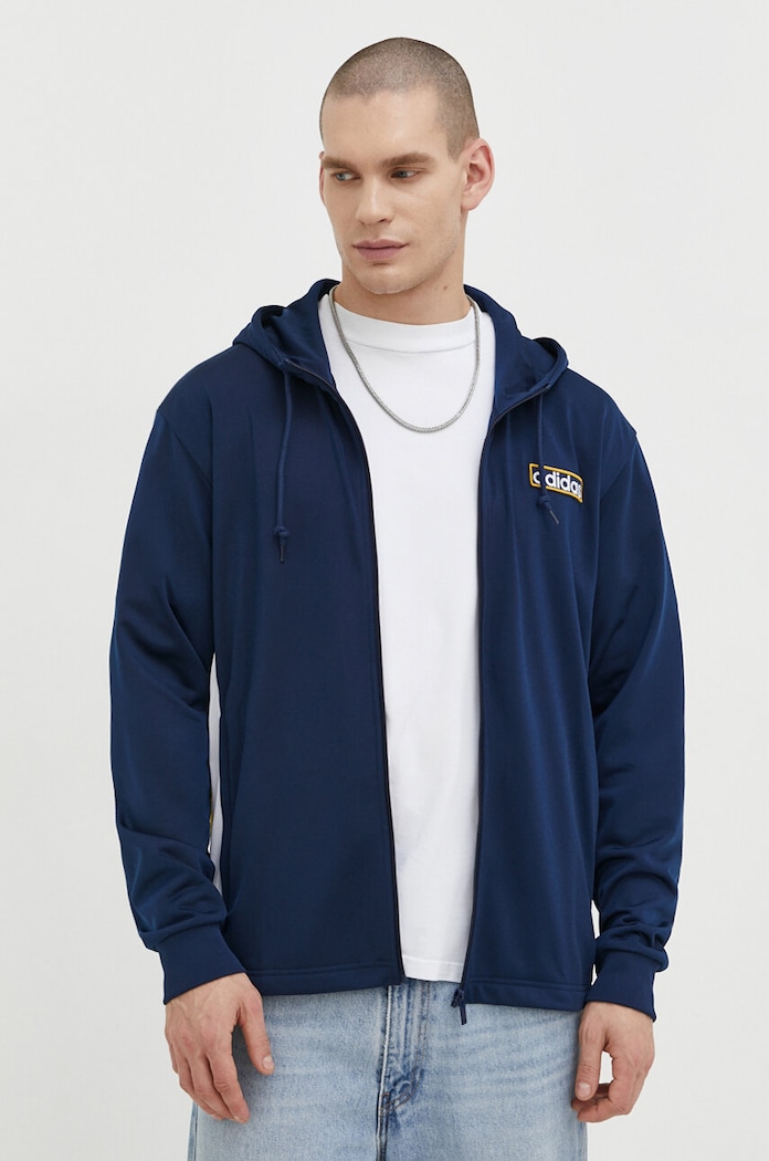 Μπλούζα adidas Originals Heawyn Adicolor Adibreak Full-Zip Hoodie απλικέ μπλε IM8208