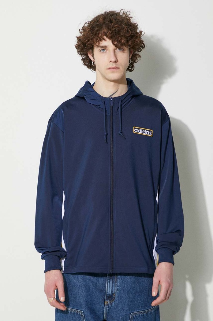 Mikina adidas Originals Adicolor Adibreak Full-Zip Hoodie modrá IM8208