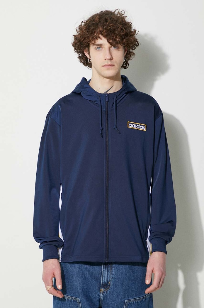 Mikina adidas Originals Adicolor Adibreak Full-Zip Hoodie modrá IM8208